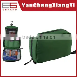 Polyester Bath Bag/Dark Green Toiletry Bag thumbnail-1