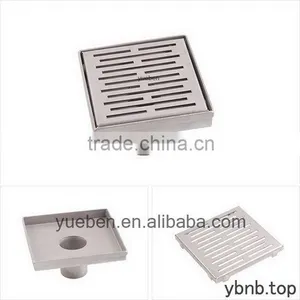 Square Stainless Steel Shower Channel Linear Bathroom Floor Drain thumbnail-1