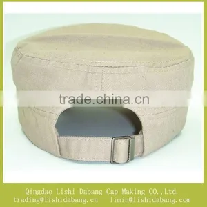 Cotton Twill Material Printed Army Hats, Flat Top Military Cap Travel thumbnail-3