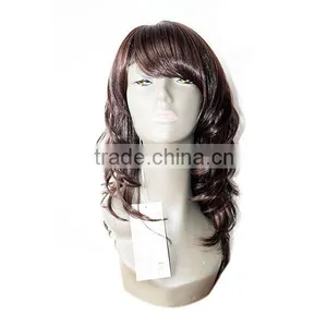 Manufacturer Supply Hot Sale Romamce Curl Fiber Curly Synthetic Lace Wig thumbnail-1