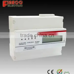 EM735 3 Phase 4 Wire Meter 3phase Kwh Meter Electric Energy Meters for Rail With Pulse Output thumbnail-1