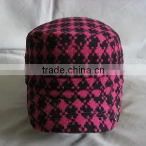 High Quality Ladies Fashion Cap With Leather Trims thumbnail-3