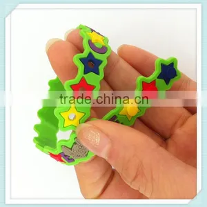 Custom High Quality Kids Rubber Bracelet for Gifts thumbnail-4