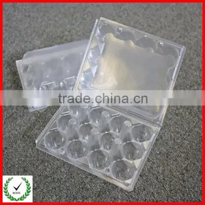12 Holes Plastic Disposable PVC Quail Egg Tray thumbnail-1