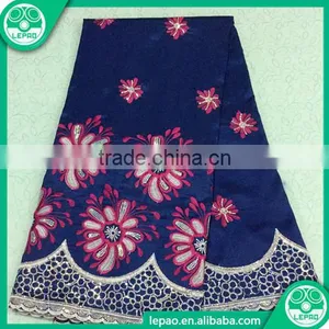 2016 Hot Sell African Lace Fabric African Bridal George Lace Styles for Garment thumbnail-2
