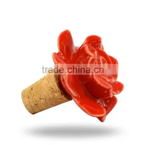 Ceramic Red Bottle Wine Stopper thumbnail-2
