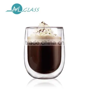Double Walled Clear Coffee Cups Without Handle thumbnail-1