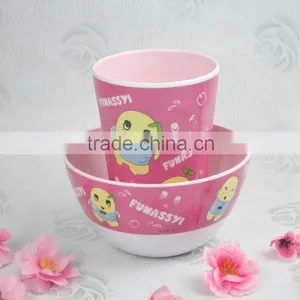 Melamine Bowl With Cup Set for Kids and Children thumbnail-3