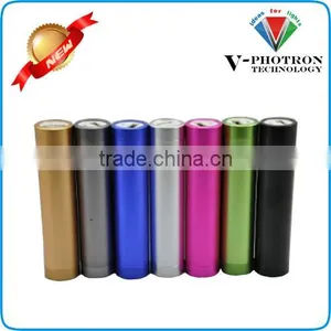 Metal Cyldiner Portable Mobile Power Bank With 2600mah thumbnail-5