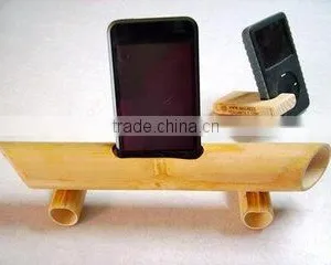WY-187 Flexiable High Quality Natural Fashion Bamboo Speaker Box and Bamboo Sound for Ipone Plus thumbnail-4