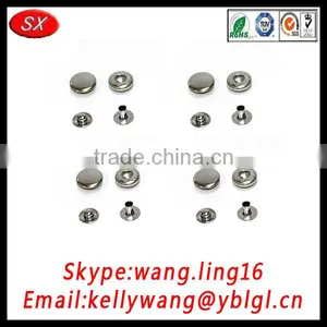 Guangdong Manufacturer Custom Made OEM Prong Snap Buttons, Aluminum Botton thumbnail-2