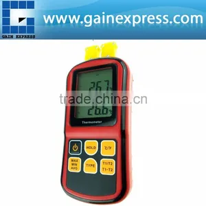 Digital Thermometer Dual Channel Temperature Meter Tester for K/J/T/E/R/S/N Thermocouple Large Display With Backlight thumbnail-1