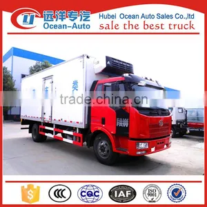 FAW 10TON Refrigerator Freezer Truck thumbnail-1