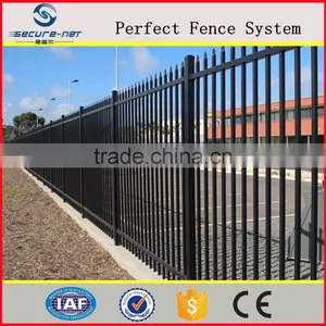 Express Black Residential Spear Top Tubular Fence thumbnail-1