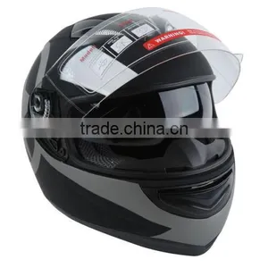 STAR MATTE BLACK DUAL VISOR FULL FACE MOTORCYCLE HELMET+SMOKE SUN SHIELD S M~XL thumbnail-1