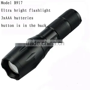 Aluminium Alloy XML-T6 Rechargeable Zoom Flashlight LED Torch Flashlight Tactical Flashlight thumbnail-2