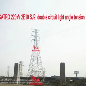 MEGATRO 220kV 2E10 SJ2 Double Circuit Light Angle Tension Tower thumbnail-2