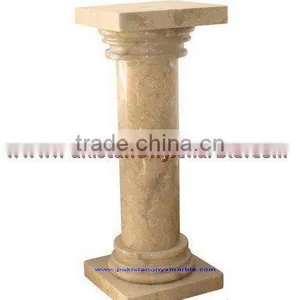 EXPORT QUALITY SAHARA BEIGE MARBLE PEDESTALS thumbnail-5