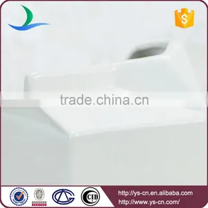 China Supplier Milk Carton Shape Ceramic Milk Jug Wholesale thumbnail-4