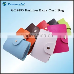 Whoelsale pu Leather Business Card Holder,credit ID Card Holder,PU Wallet thumbnail-1