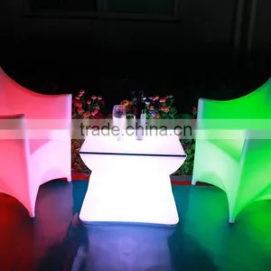 Glowing Bar Furniture Outdoor Led Coffee Table Set Under 200 thumbnail-1