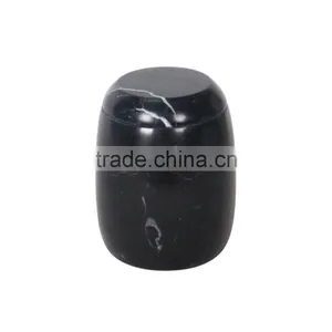 2016 Hot Sale Marble Decors Matte Black Candle Jar for Soy Wax thumbnail-2