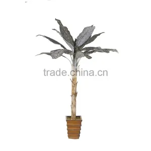 China Manufacturer Artificial Bonsai Banana Tree Leaf Plastic Fake Banana thumbnail-6