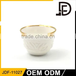 Tableware 12pcs Embossed Gold Line Disposable Cawa Cup for Arabia thumbnail-4