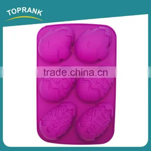Toprank Eco-friendly Baking Tools Cup Shape Funny Baking Pan Silicone Chocolate Cake Mold thumbnail-1