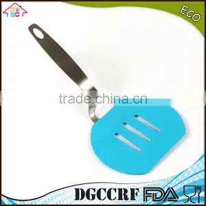 NBRSC Stainless Steel Kitchen Utensil Silicone Shovel BBQ Spade Baking Scoop Pancake Turner thumbnail-1