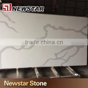 Engineered Stone Quartz Calacatta White Stone Countertop for Kitchen and Bathroom thumbnail-3