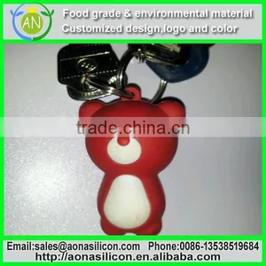 Custom Made Soft Silicone Keychain Personalized Cheap Silicone Keychain|keyring|Keyholder thumbnail-1