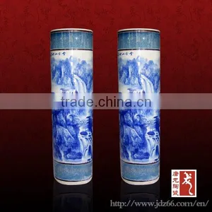 Blue and White Porcelain Vase Large Floor Vases Antique Vases thumbnail-1