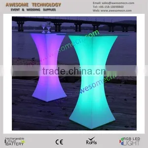 Narrow Waist Square Led High Standing Party Table thumbnail-1