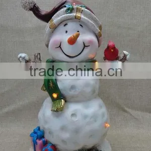 New Design Resin Christmas Snowman Ornament Wholesale thumbnail-1