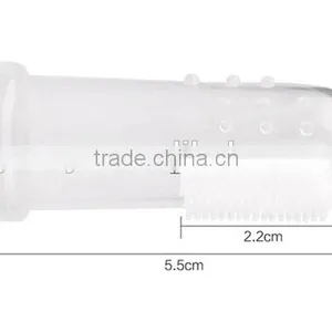 Best Selling China Travel Toothbrush Finger Chewable Rubber Bristle Clear Silicone Adult Toothbrush thumbnail-4