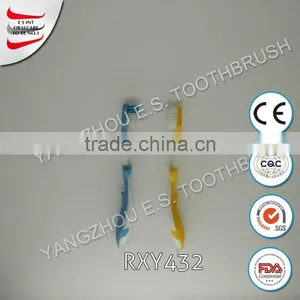 Hotel Travel Use Bamboo Holder for Toothbrush With Micro Brush thumbnail-5