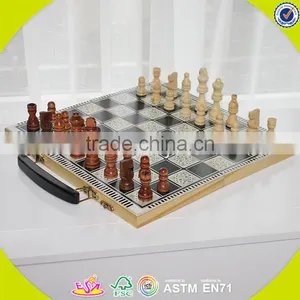 2017 Wholesale Portable Kids Wooden Chess Pieces Best Wooden Chess Pieces W11A056 thumbnail-6