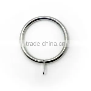 Brushed Nickel Plated Curtain Metal Rod Ring Fixed Eyelet Inside Diameter 43mm - 4 Colors thumbnail-1
