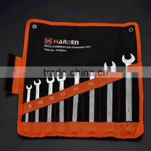 8 PCS Crv Combination Spanner /hand Tools Spanner Wrench Set thumbnail-1