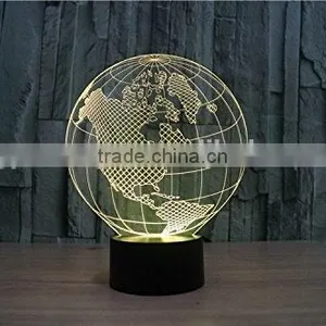 3D Lamp LED Night Light Colorful Atmosphere Lamp With USB Cable thumbnail-3