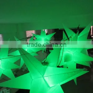 Light Color Luminous Inflatable Lights Inflatable Lighting LED Hanging Star Decoration for Party thumbnail-6
