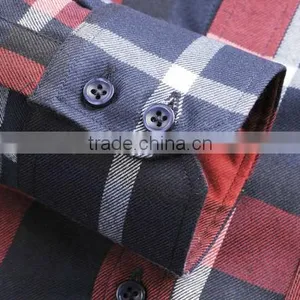 2104 New Style Men's Spring or Fall Twill Plaids Casual Shirt thumbnail-4