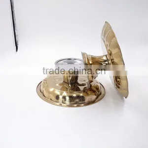 Elegant Dry Fruit Tray /Plate With Metal Base for Tableware Decoration thumbnail-5