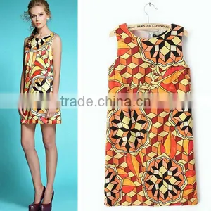 HD-D222 Elegant Ladies Dress/OEM Woman Chiffon Dress/OL Dress thumbnail-1