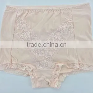 Fashion Style! 2015 New Arrival Light Orange Color Briefs With Lace Comfortable Wearing Big Size Women Mommy Pants thumbnail-1