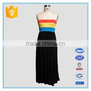 Fashion Women Summer Beach Strapless Long Sexy Dress thumbnail-1