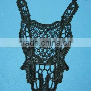 Cotton Crochet Lace Trim Black thumbnail-1