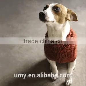 2017 Winter Hand Crochet Knit Dog Sweater thumbnail-1