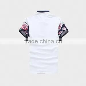2015 Hot Sale Summer Men's Polo Shirt With Ribbon thumbnail-3